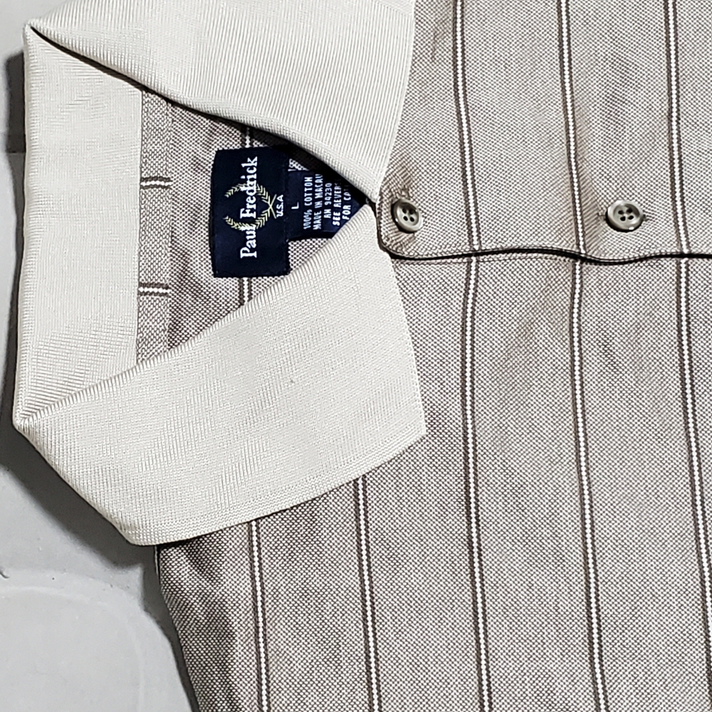 Paul Fredrick Striped Polo Shirt